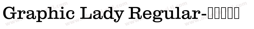 Graphic Lady Regular字体转换